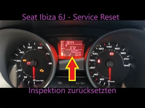 Seat Ibiza J Service Reset Durchf Hren Inspektion Zur Cksetzten