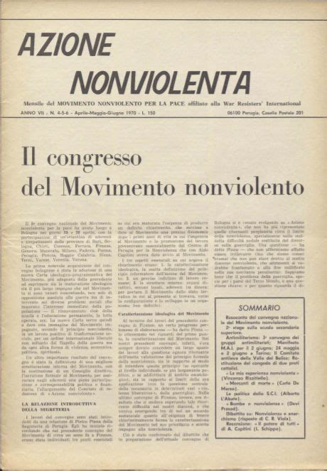 Azione Nonviolenta Anno Azione Nonviolenta Lavori In Corso