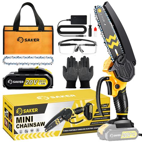 Saker Mini Chainsaw Cordless Inch