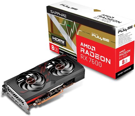 Amazon.com: Sapphire 11324-01-20G Pulse AMD Radeon RX 7600 Gaming ...