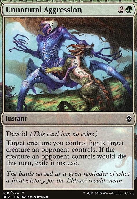 Unnatural Aggression Battle For Zendikar Modern Card Kingdom