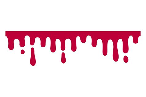 Red Paint Dripping Blood Drop Bleeding Graphic By Ladadikart