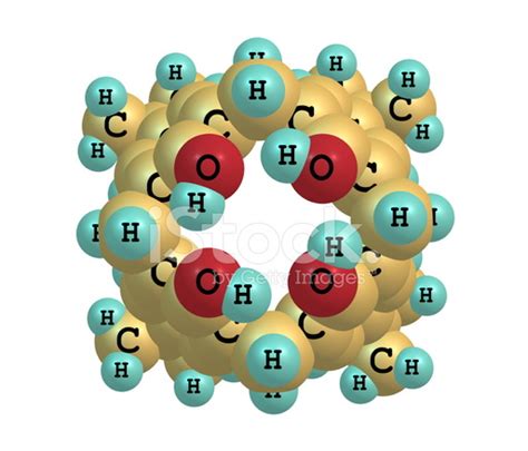 Calixarene Molecule Isolated On White Stock Photo | Royalty-Free ...