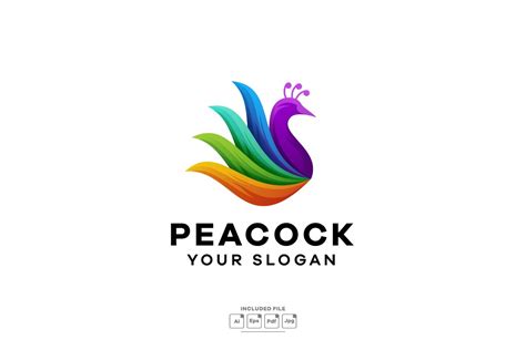 Peacock Logo Vector Illustration Masterbundles