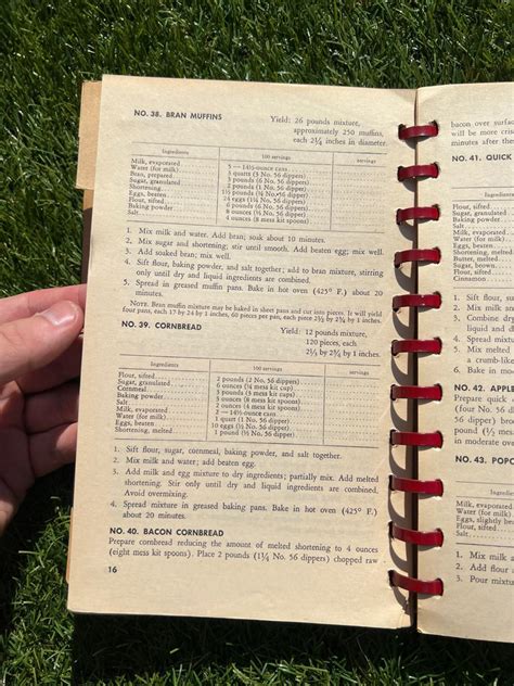 Verenigde Staten Van Amerika Rare WW2 USA ARMY COOKING RECIPE BOOK