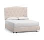 Elliot Curved Footboard Upholstered Storage Bed Pottery Barn