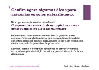 Como Aumentar Os Seios Naturalmente 3 Super Dicas PPT