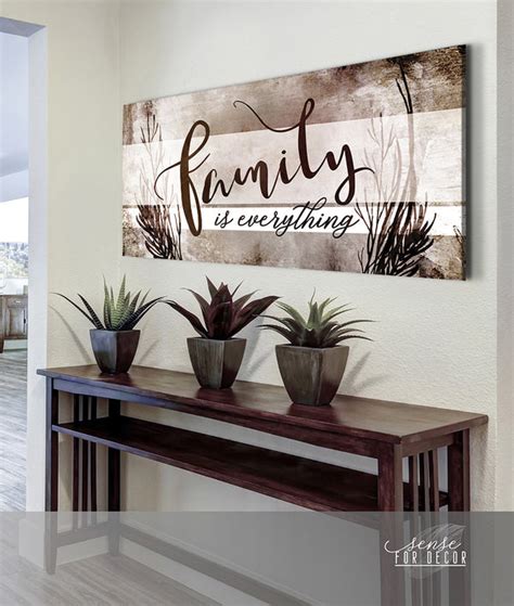 Family Wall Art: Family is Everything V13 (Wood Frame Ready To Hang ...