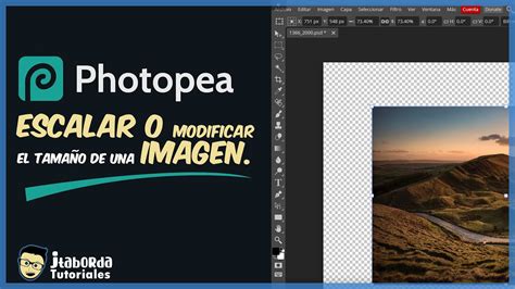 ESCALAR O MODIFICAR EL TAMAÑO de una imagen en PHOTOPEA YouTube