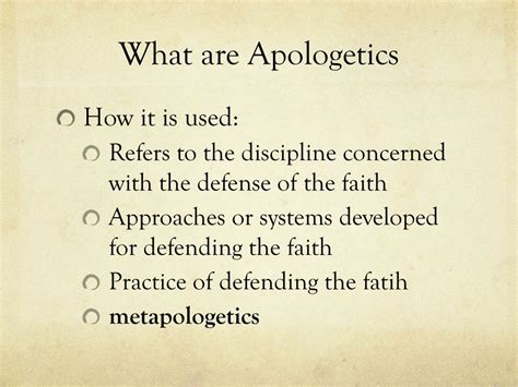 Ppt Apologetics Powerpoint Presentation Free Download Id2862749