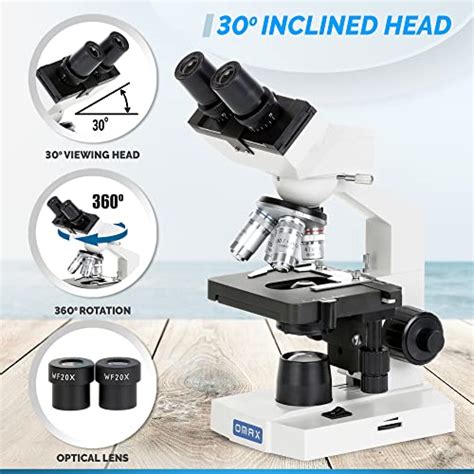 Omax M E X X Lab Led Binocular Compound Microscope With Double