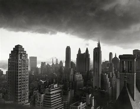 August 29 1950 Storm Over Manhattan New York The Towering