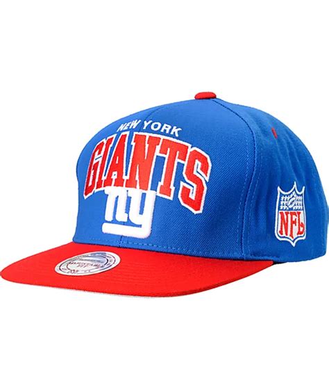 NFL Mitchell and Ness New York Giants Snapback Hat | Zumiez