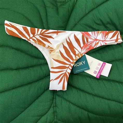 Roxy Swim Nwt Roxy Pt Beach Classics Tanga Bikini Color Snow White Seaside Tropical Poshmark