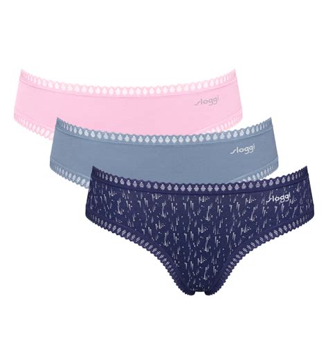 Sloggi Go Crush Dames Hipster 3 Pack Multiple Colours 4 V004 Voordelig