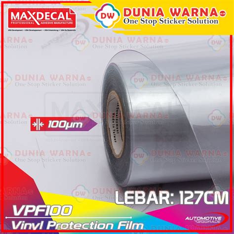 Jual Per Meter Cm Maxdecal Vpf Clear Hd Cold Lamination Film