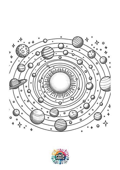 🎨 Dibujos De Sistema Solar Para Colorear ¡dale Color Ahora