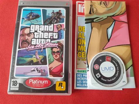 Grand Theft Auto Vice City Stories Carte Psp Sony Playstation Complet