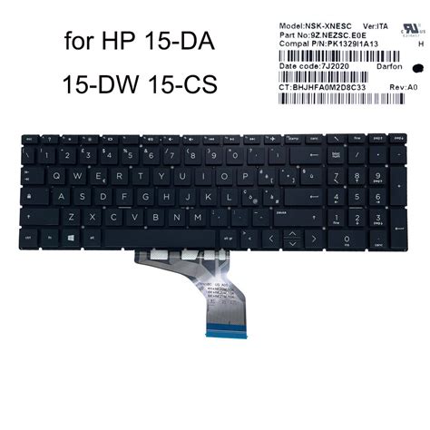 Jual Preorder Laptops Italian Keyboard Backlit For Hp Pavilion 15 Da 15