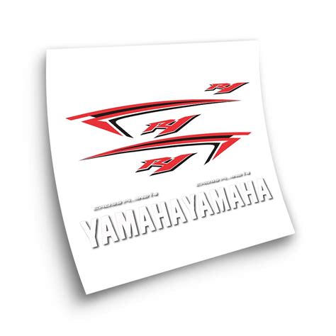 Yamaha R1 USA Motorbike Stickers 2009 White Colour - Star Sam