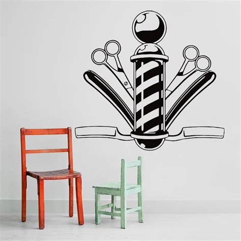 Aliexpress Buy Barber Shop Wall Sticker Decoration Hairdressing