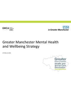 Greater Manchester Mental Health And Wellbeing Strategy Greater