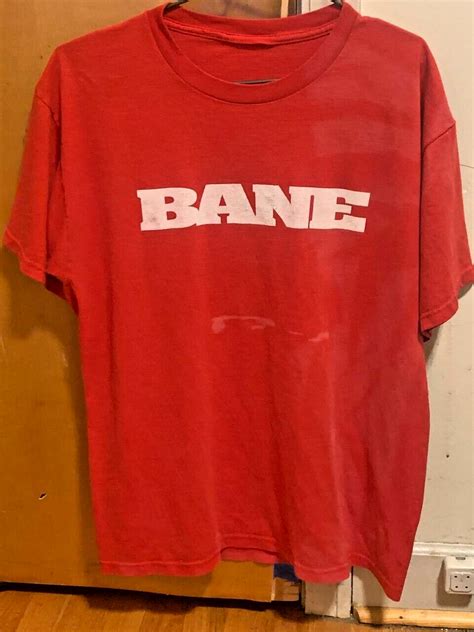 Vintage 1990s SXE Hardcore BANE Red Concert T Shirt Gem