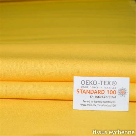 Tissu Coton Jaune Oeko Tex