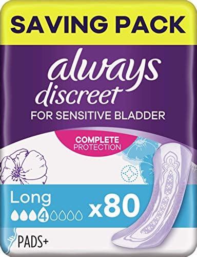 Always Discreet Incontinence Pads Women Long Absorbency 4 80