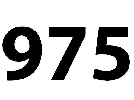 Zahl 975