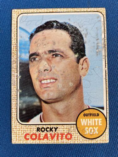 1968 Topps Rocky Colavito Baseball Card 99 POOR Chicago White Sox EBay