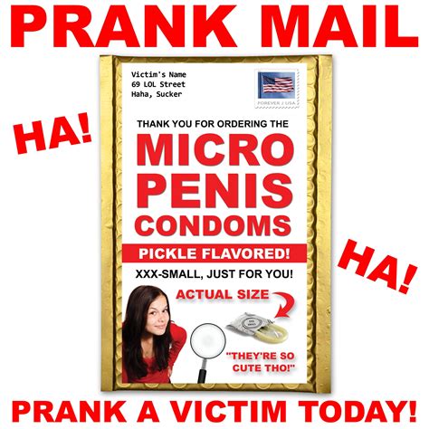 Micro Penis Condoms Prank Mail Gets Sent Directly To Your Etsy