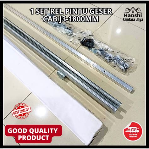 Jual Rel Pintu Geser Sliding Rail Galvanis J Panjang Meter