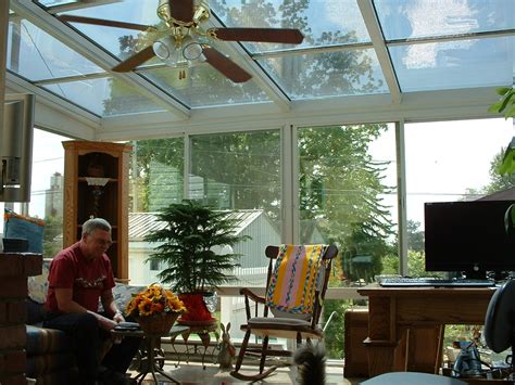 Straight Eave Sunroom With A Glass Roof