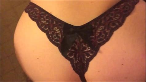 Sexy O T A French In Lingerie And Satin Black Panties To Seduce