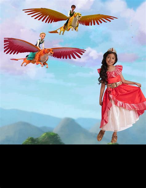 Princess Elena of Avalor Costume With Mask,crown, Handbag,wand and ...