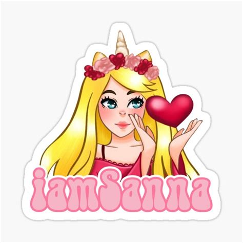 "IAMSANNA" Sticker by caxavili | Redbubble