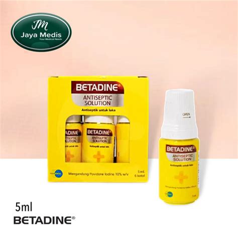 Jual Betadine Solution Antiseptic 5 Ml Jakarta Selatan Jayamedis