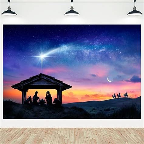 Amazon Maoglfuriron 10x8ft Christmas Backdrop Birth Of Jesus