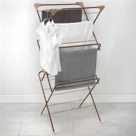 Beldray 3 Tier Clothes Airer Rose Gold Laundry B M