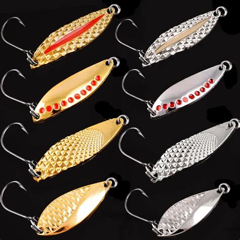 Aorace 1PCS Metal Spinner Spoon Trout Fishing Lure Hard Bait Sequins