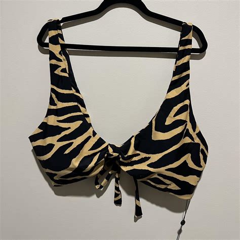 CODE B Bikini Top Atlas Style Zebra Size 6 Depop