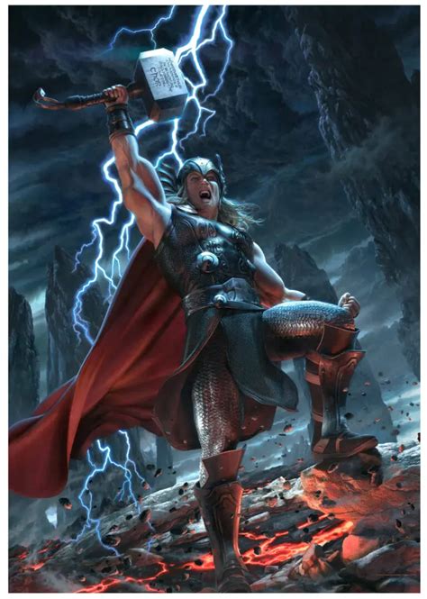 Marvel - Thor: Breaker of Brimstone painting - VanderStelt Studio