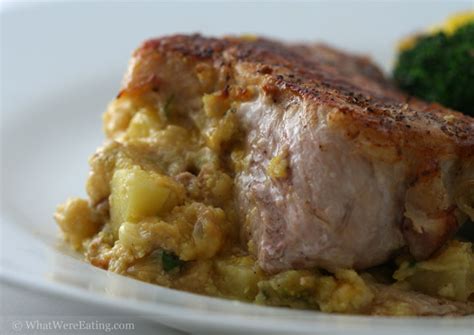 Apple Stuffed Pork Chop