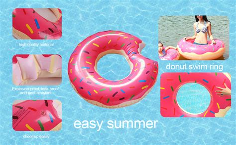 Liuer Pcs Ciambella Gonfiabile Swim Ring Salvagente Anello Di Nuoto