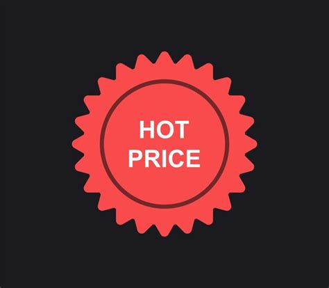 Signo De Precio Caliente Vector Premium