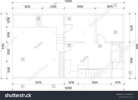 House Plan Sketches Residential Projects Stock Vector (Royalty Free ...