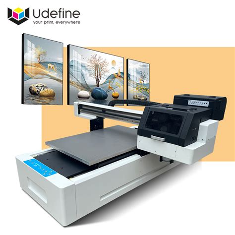 Udefine Multipurpose A1 60 90 Small Flatbed UV Printer For Acrylic