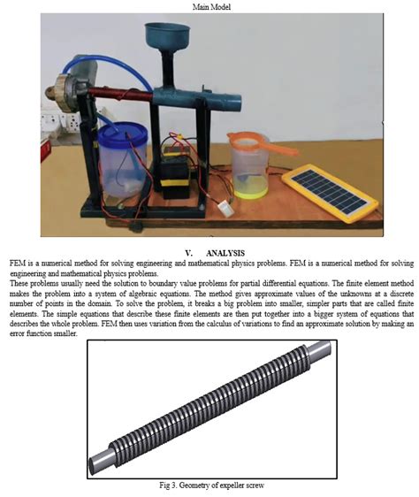 Compact And Cost Effective Oil Expeller