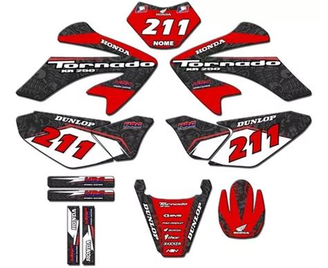 Kit Adesivo Gráfico Para Xr250 Tornado Tor 26 Personalizado